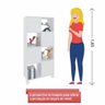 Estante para Livros Wally - Branco - Artany - 6