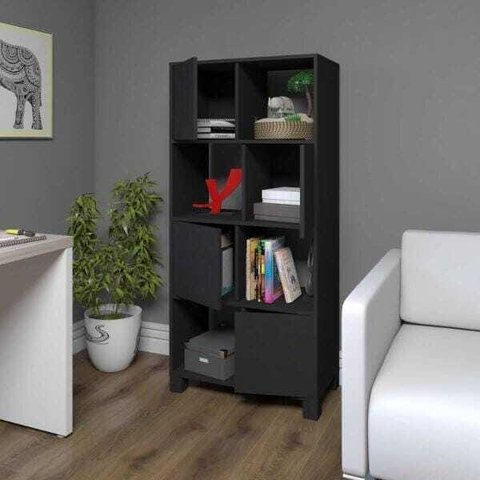 Estante para Livros Wally - Preto - Artany