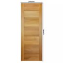 Ver imagem 2 de Porta de Madeira Maciça Bbb de Tauari Mapaf - 2.10 (a) X 1.12 (l)