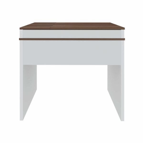 Escrivaninha/Mesa para Computador Mind - Ipe/Branco - Artany - 6
