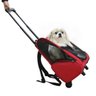 Mochila Bolsa com Rodas para Transporte Cães Gatos Passeio Pets GT399 - 2
