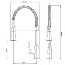 Ver imagem 4 de Torneira Gourmet Monocomando Spray Fria Quente Cromada 50cm GT844