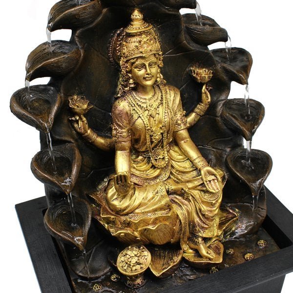 Fonte Decorativa Cascata Água Feng Shui Resina Luz LED Gt752 - 3