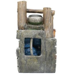 Fonte Decorativa Cascata Água Feng Shui Resina Luz LED Gt749 - 2