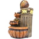 Ver imagem 5 de Fonte Decorativa Cascata Água Feng Shui Resina Luz LED Gt746