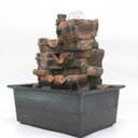 Ver imagem 5 de Fonte Decorativa Cascata Água Feng Shui Resina Luz LED Gt742