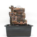 Ver imagem 2 de Fonte Decorativa Cascata Água Feng Shui Resina Luz LED Gt742