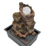 Fonte Decorativa Cascata Água Feng Shui Resina Luz LED Gt742 - 1