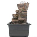 Ver imagem 3 de Fonte Decorativa Cascata Água Feng Shui Resina Luz LED Gt742