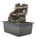 Ver imagem 4 de Fonte Decorativa Cascata Água Feng Shui Resina Luz LED Gt743