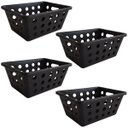 Ver imagem 1 de 4 Cestos Organizadores Caixas Organizadoras Pequena para Guardar Preto