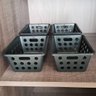 4 Cestos Organizadores Caixas Organizadoras Pequena para Guardar Preto - 5