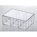 Ver imagem 1 de Caixa Acrílica com Divisórias e Tampa 22,5x16,5x8,5cm - Elegance