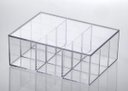 Ver imagem 1 de Caixa Acrílica com Divisórias e Tampa 22,5x16,5x8,5cm - Elegance