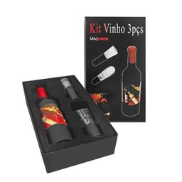 Kit De Vinho Saca Rolha, Bico e Bomba de Ar - 1