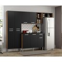 Ver imagem 7 de Cozinha Compacta Pequim 9 Portas Mp2933 Multimóveis Avelã/Preto