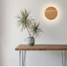 Arandela Fox Lustres Ar71 Led Cilíndrico 50x50x8cm Madeira, Mdf e Acrílico Cor:straw - 2