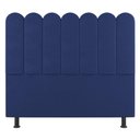Ver imagem 1 de Cabeceira Cama Box Casal King Size Lana 195cm Suede Azul - Abmaza