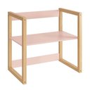 Ver imagem 6 de Mesa Infantil Zoe Rosa Fosco/madeira Natural - Reller Móveis Rosa Fosco/madeira Natural