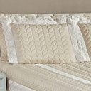 Ver imagem 3 de Kit Colcha Madalene Super King 200 Fios 5 Peças - Bege