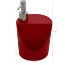 Ver imagem 6 de Kit Para Pia Escorredor Dispenser Porta Talher Lixeira 2,5l Vermelho Bold