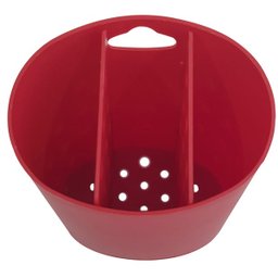 Kit Para Pia Escorredor Dispenser Porta Talher Lixeira 2,5l Vermelho Bold - 10