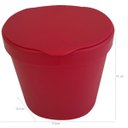 Ver imagem 4 de Kit Para Pia Escorredor Dispenser Porta Talher Lixeira 2,5l Vermelho Bold