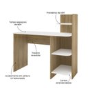 Ver imagem 5 de Conjunto Sala de Estar: Escrivaninha Link + Estante Multy
