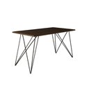 Ver imagem 4 de Mesa Jantar Industrial Trama 1,40x0,80m Amêndoa com 4 Cadeiras Estofadas Vitória Preta