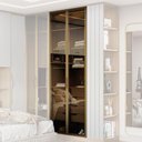 Ver imagem 4 de Guarda Roupa Modulado 02 Portas de Vidro 234cm com Colmeia Setiba