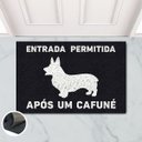 Ver imagem 1 de Tapete Capacho Entrada Cafuné Corgi 60x40 Cachoro Pet Rainha
