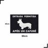 Tapete Capacho Entrada Cafuné Corgi 60x40 Cachoro Pet Rainha - 2