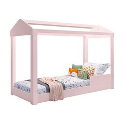 Cama Montessoriana Solteiro Para Colchão de 88x188cm 100% MDF - Crystal - Rosa J&A Móveis - 2