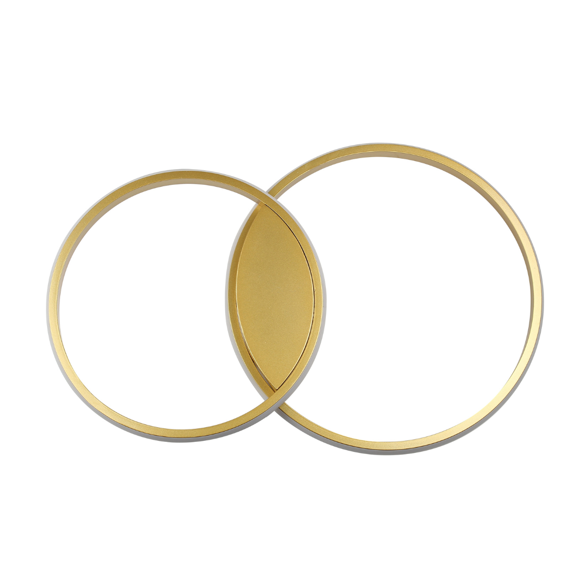 Plafon Arco Ring Anel Duplo Dourado Led 3000k Sl Iluminação - 2