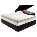 Ver imagem 1 de Cama Box Baú com Colchão de Molas Ensacadas Pillow In Anjos King Best Queen 158cm Preto