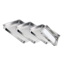 Ver imagem 1 de Jogo Formas/assadeiras Retangular Aluminio para Bolos 4 Pçs