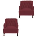 Ver imagem 1 de Kit 02 Poltronas Genesis Bordô