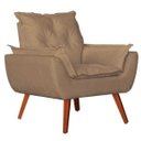Ver imagem 5 de Namoradeira + 2 Poltronas Opala Suede Bege