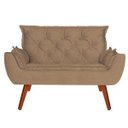 Ver imagem 2 de Namoradeira + 2 Poltronas Opala Suede Bege