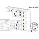 Ver imagem 3 de Cozinha Compacta Completa Multimóveis com 4 peças Sicília 5828 Argila/Grafite