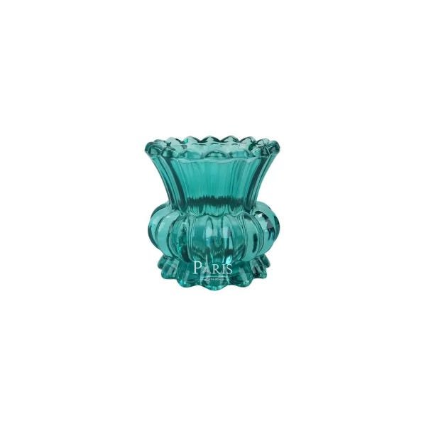 Vaso Decorativo Vidro Esmeralda 10,5x9,5cm 11313 Mart - 1