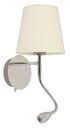 Ver imagem 1 de Luminária Arandela Cozy Articulável Cromada 1e27 + Led 2w 3000k 30cm Quality Qar1337cr