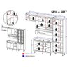 Cozinha Completa Multimóveis com 6 peças Sicília 5817 Argila/Grafite - 3