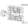 Cozinha Completa Multimóveis com 6 peças Sicília 5814 Argila/Grafite - 3