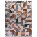 Ver imagem 2 de Tapete Sala Quarto Antiderrapante Geométrico Belga Domani:zirconia Marrom/2,00x2,50m