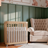 Berço Quater 3 em 1 em Madeira Pinus Carvalho Malva – Mini Berço, Berço Americano e Mini Cama - 2