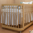Ver imagem 5 de Berço Quater 3 em 1 em Madeira Pinus Carvalho Malva – Mini Berço, Berço Americano e Mini Cama
