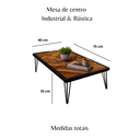 Ver imagem 6 de Mesa de Centro Estilo Industrial & Rústica