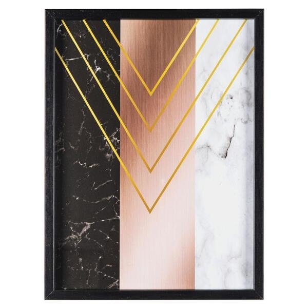 Quadro Decorativo Trio para Sala Quarto Escritório em Vidro com Moldura em MDF Good Vibes Only - 3