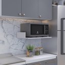 Ver imagem 1 de Suporte Suspenso Para Micro-ondas Forno 60x40 cm Class L03 - Lyam Decor Amadeirado